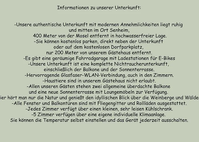 Ferienpension Bei Stenze Inklusive Kostenlosem Regionalem Nahverkehr 4* Senheim
